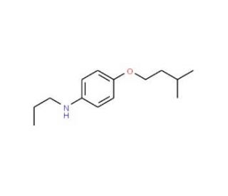 4-(Isopentyloxy)-N-propylaniline - chemical structure image