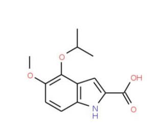 4-isopropoxy-5-methoxy-1H-indole-2-carboxylic acid - chemical structure image