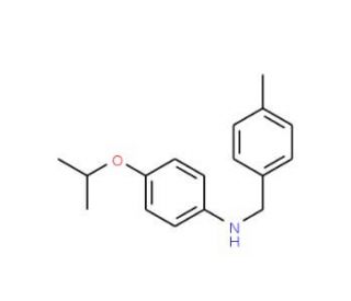 4-Isopropoxy-N-(4-methylbenzyl)aniline - chemical structure image