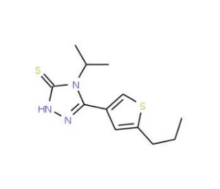 4-Isopropyl-5-(5-propylthien-3-yl)-4H-1,2,4-triazole-3-thiol - chemical structure image