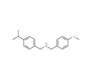 (4-Isopropyl-benzyl)-(4-methoxy-benzyl)-amine (CAS 436088-69-6) - chemical structure image