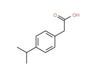 4-(Isopropyl)phenylacetic acid (CAS 4476-28-2) - chemical structure image
