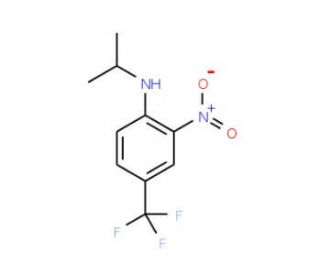 4-(Isopropylamino)-3-nitrobenzotrifluoride (CAS 175277-90-4) - chemical structure image