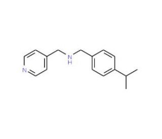 (4-Isopropylbenzyl)(pyridin-4-ylmethyl)amine - chemical structure image