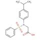 [(4-isopropylphenyl)(phenylsulfonyl)amino]acetic acid - chemical structure image
