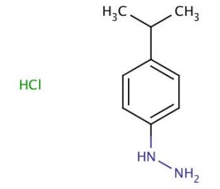 4-Isopropylphenylhydrazine, Hydrochloride (CAS 118427-29-5) - chemical structure image