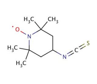 4-Isothiocyanato-2,2,6,6-tetramethylpiperidine 1-oxyl (CAS 36410-81-8) - chemical structure image