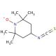 4-Isothiocyanato-2,2,6,6-tetramethylpiperidine 1-oxyl (CAS 36410-81-8) - chemical structure image