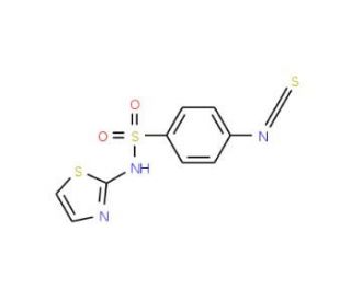 4-Isothiocyanato-N-1,3-thiazol-2-ylbenzenesulfonamide (CAS 51908-30-6) - chemical structure image
