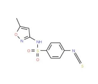 4-Isothiocyanato-N-(5-methylisoxazol-3-yl)-benzenesulfonamide - chemical structure image