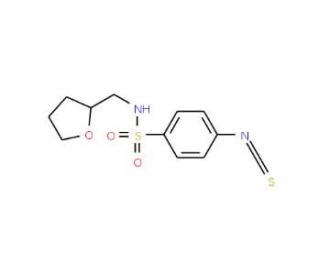 4-Isothiocyanato-N-(tetrahydrofuran-2-ylmethyl)-benzenesulfonamide - chemical structure image