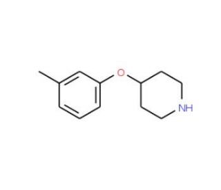 4-(m-Tolyloxy)piperidine (CAS 63843-46-9) - chemical structure image