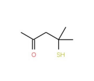 4-Mercapto-4-methyl-2-pentanone (CAS 19872-52-7) - chemical structure image