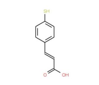 4-Mercaptocinnamic Acid (CAS 28995-22-4) - chemical structure image