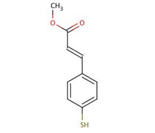 4-Mercaptocinnamic Acid Methyl Ester (CAS 90843-37-1) - chemical structure image