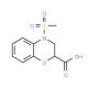 4-methanesulfonyl-3,4-dihydro-2H-1,4-benzoxazine-2-carboxylic acid - chemical structure image