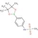 4-(Methanesulfonylamino)phenylboronic acid pinacol ester (CAS 616880-14-9) - chemical structure image