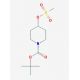 4-Methanesulfonyloxy-piperidine-1-carboxylic acid tert-butyl ester (CAS 141699-59-4) - chemical structure image