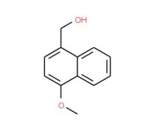 4-Methoxy-1-naphthalenemethanol (CAS 16820-54-5) - chemical structure image