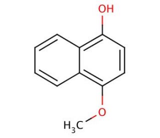 4-Methoxy-1-naphthol (CAS 84-85-5) - chemical structure image