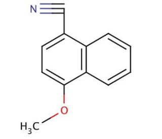 4-Methoxy-1-naphthonitrile (CAS 5961-55-7) - chemical structure image