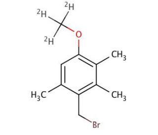 4-Methoxy-2,3,6-trimethylbenzyl Bromide-d3 (CAS 1189693-80-8) - chemical structure image