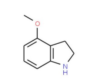 4-Methoxy-2,3-dihydro-1H-indole (CAS 7555-94-4) - chemical structure image
