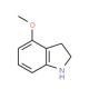 4-Methoxy-2,3-dihydro-1H-indole (CAS 7555-94-4) - chemical structure image