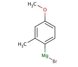 4-Methoxy-2-methylphenylmagnesium bromide solution (CAS 148706-30-3) - chemical structure image