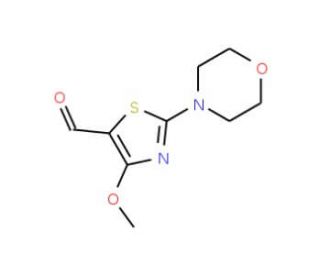 4-Methoxy-2-morpholin-4-yl-thiazole-5-carbaldehyde - chemical structure image