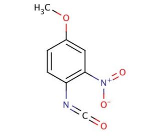 4-Methoxy-2-nitrophenyl isocyanate (CAS 117162-85-3) - chemical structure image