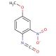 4-Methoxy-2-nitrophenyl isocyanate (CAS 117162-85-3) - chemical structure image