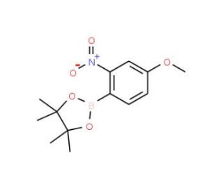 4-Methoxy-2-nitrophenylboronic acid, pinacol ester (CAS 1073353-81-7) - chemical structure image