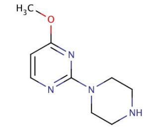 4-methoxy-2-piperazin-1-ylpyrimidine (CAS 55745-88-5) - chemical structure image