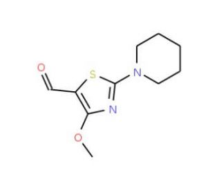 4-Methoxy-2-piperidin-1-yl-thiazole-5-carbaldehyde - chemical structure image