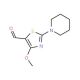 4-Methoxy-2-piperidin-1-yl-thiazole-5-carbaldehyde - chemical structure image