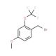 4-Methoxy-2-(trifluoromethoxy)benzyl bromide (CAS 886502-56-3) - chemical structure image