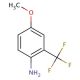 4-methoxy-2-(trifluoromethyl)aniline (CAS 53903-49-4) - chemical structure image
