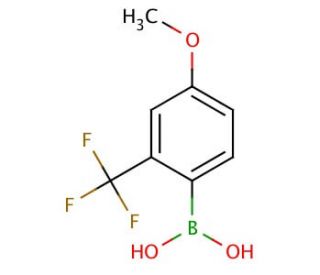 4-Methoxy-2-(trifluoromethyl)phenylboronic acid (CAS 313546-16-6) - chemical structure image