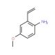 4-Methoxy-2-vinylbenzenamine (CAS 210536-47-3) - chemical structure image