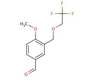 4-Methoxy-3-[(2,2,2-trifluoroethoxy)methyl]-benzaldehyde - chemical structure image