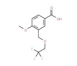 4-Methoxy-3-[(2,2,2-trifluoroethoxy)methyl]-benzoic acid - chemical structure image