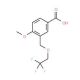 4-Methoxy-3-[(2,2,2-trifluoroethoxy)methyl]-benzoic acid - chemical structure image