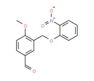 4-Methoxy-3-[(2-nitrophenoxy)methyl]benzaldehyde - chemical structure image