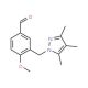 4-Methoxy-3-[(3,4,5-trimethyl-1H-pyrazol-1-yl)-methyl]benzaldehyde - chemical structure image