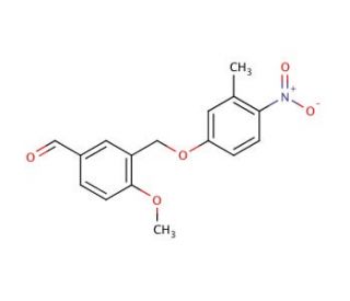 4-Methoxy-3-[(3-methyl-4-nitrophenoxy)methyl]-benzaldehyde - chemical structure image