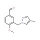 4-Methoxy-3-[(4-methyl-1H-pyrazol-1-yl)methyl]-benzaldehyde - chemical structure image
