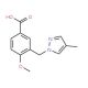 4-Methoxy-3-[(4-methyl-1H-pyrazol-1-yl)methyl]-benzoic acid - chemical structure image