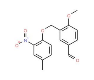 4-Methoxy-3-[(4-methyl-2-nitrophenoxy)methyl]-benzaldehyde - chemical structure image