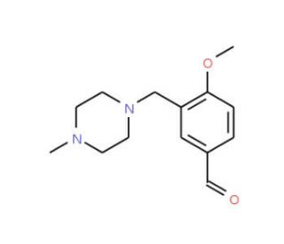 4-Methoxy-3-[(4-methylpiperazin-1-yl)methyl]-benzaldehyde - chemical structure image